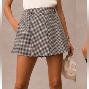 Maeve by Anthropologie Menswear Pleated Skort NEW Size 4